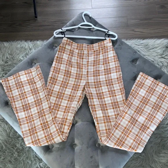 Orange checkered pants - Picture 2 of 3